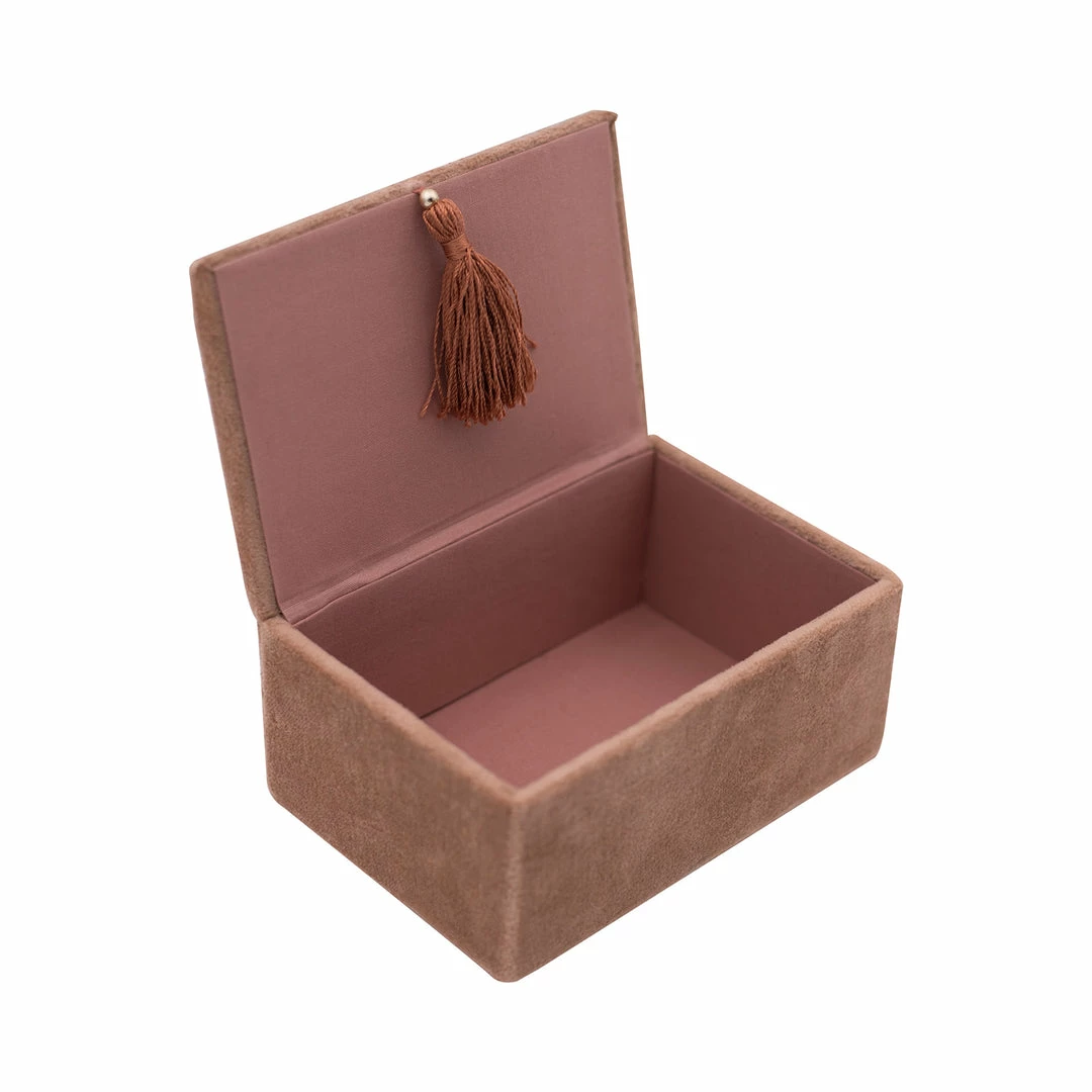 À La Velvet Shell Box, Terracotta Accessories 4 À La Velvet Shell Box, Terracotta Accessories