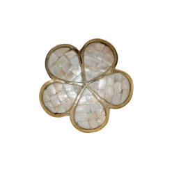 À La Mother Of Pearl Brass Bowl Accessories