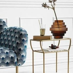 Nordal Furniture Chic Side Table, Gold