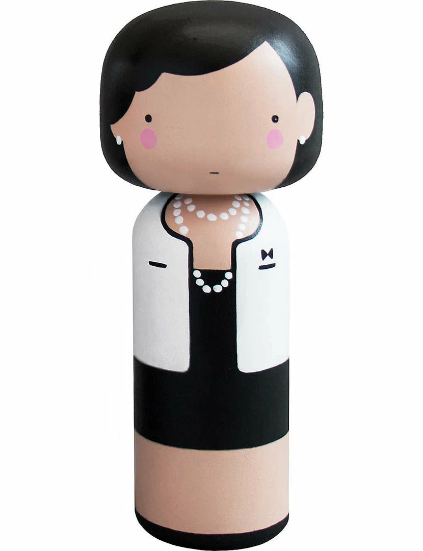 Copper & Plush Coco Chanel Wooden Kokeshi Doll Accessories 3 Copper & Plush Coco Chanel Wooden Kokeshi Doll Accessories