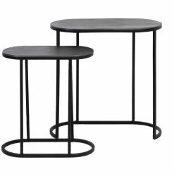 Copper & Plush Bocov Side Table, Set Of 2