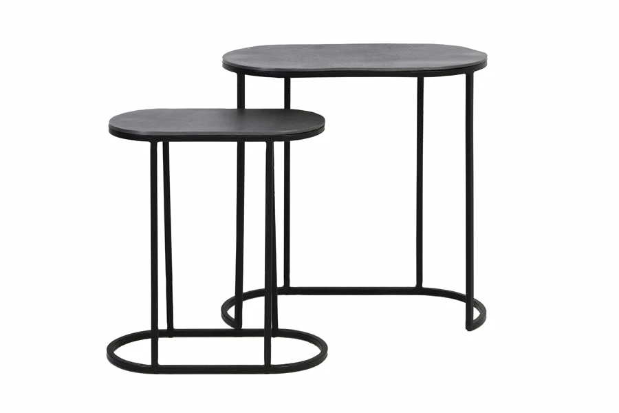 Copper & Plush Bocov Side Table, Set Of 2 4 Copper & Plush Bocov Side Table, Set Of 2