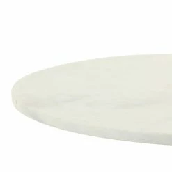 Copper & Plush Furniture Rickerd Side Table, White Marble 9 Copper & Plush Furniture Rickerd Side Table, White Marble