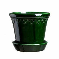 Bergs Potter Accessories Copenhagen Plant Pot, Green