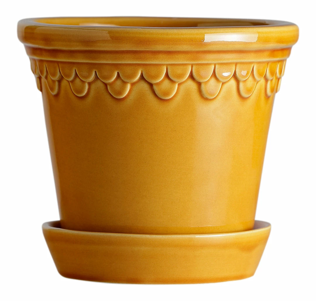 Bergs Potter Accessories Copenhagen Plant Pot, Yellow 3 Bergs Potter Accessories Copenhagen Plant Pot, Yellow