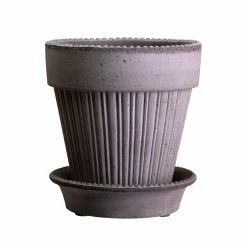Bergs Potter Accessories Simona Plant Pot, Grey
