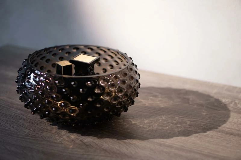 Klimchi Accessories Black Smoke Hobnail Bowl 4 Klimchi Accessories Black Smoke Hobnail Bowl