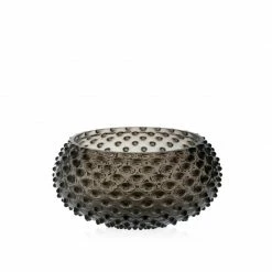 Klimchi Accessories Black Smoke Hobnail Bowl