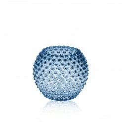 Klimchi Blue Smoke Hobnail Vase