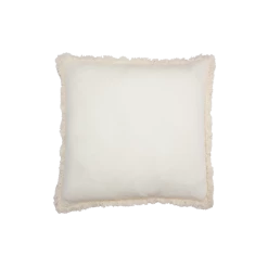 À La Accessories Cream Fringe Linen Cushion