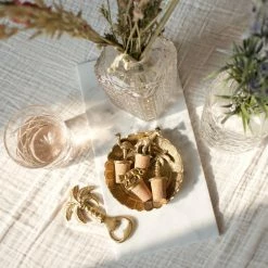 À La Flower Brass Bowl