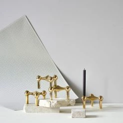 STOFF Nagel Brass Candle Holder Accessories