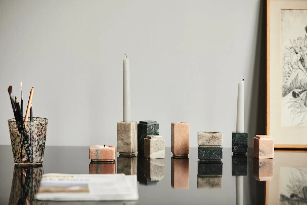 Nordal Accessories Haida Marble Candle Holder 4 Nordal Accessories Haida Marble Candle Holder