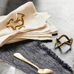 Nordal Skye Napkin Rings, Set Of 3 Accessories